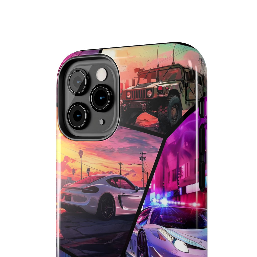 Vibrant Automotive Tough Phone Cases for Car Enthusiasts