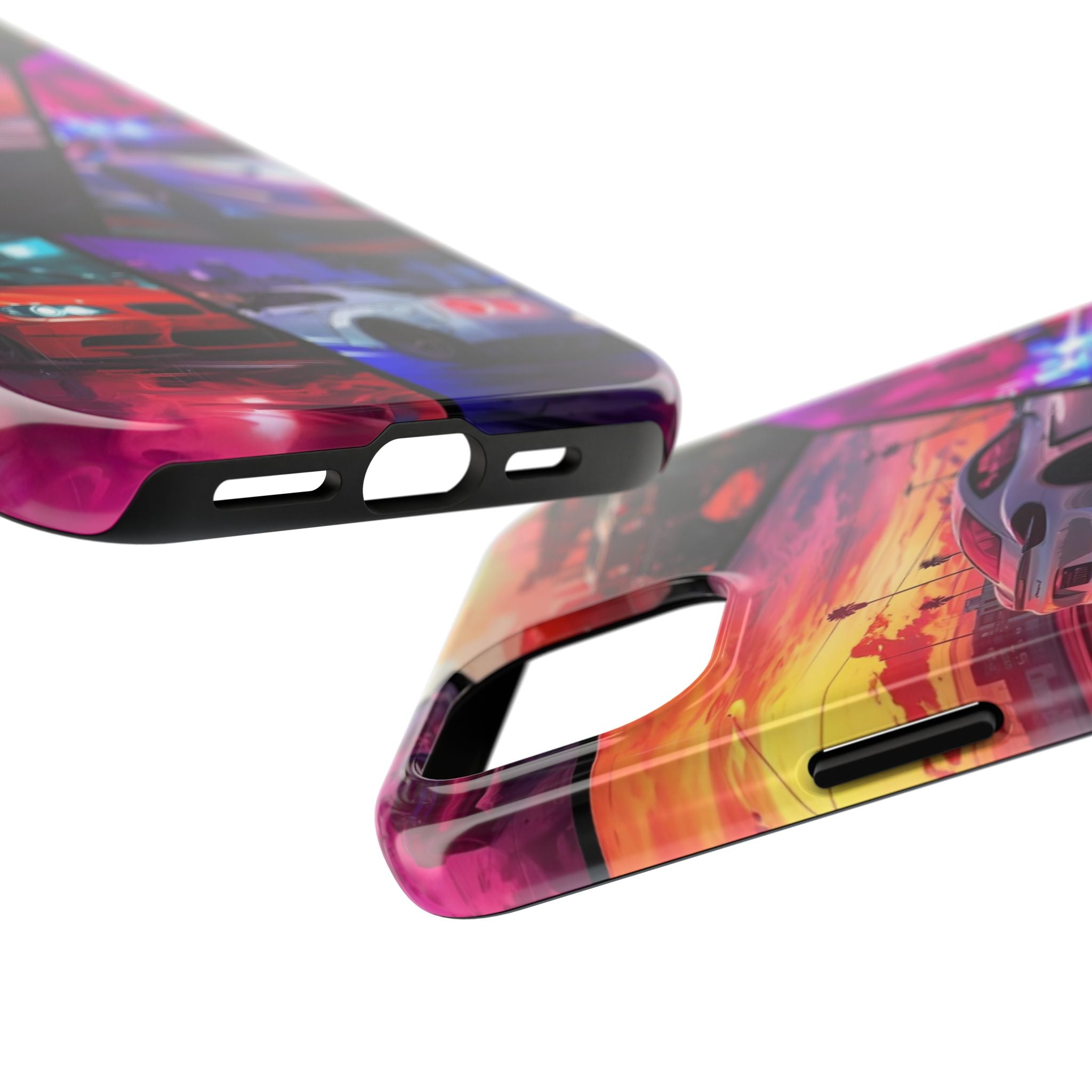 Vibrant Automotive Tough Phone Cases for Car Enthusiasts