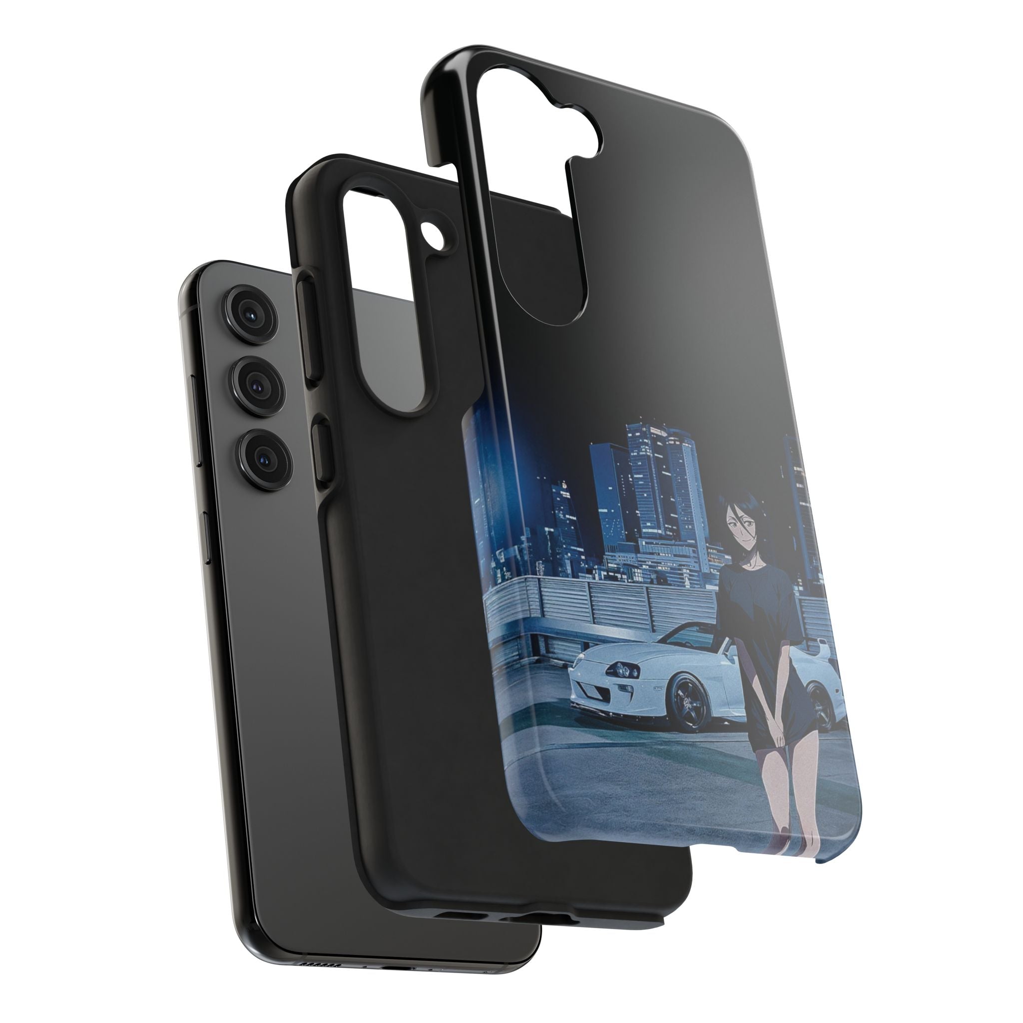 Anime-Inspired Tough Phone Case for Car Enthusiasts