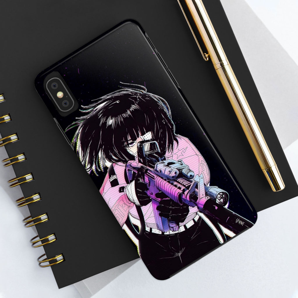Anime-Style Tough Phone Cases with Edgy Designs, Perfect for Gamers, Cyberpunk Lovers, Gifts for Birthdays, Holidays, and Cosplay