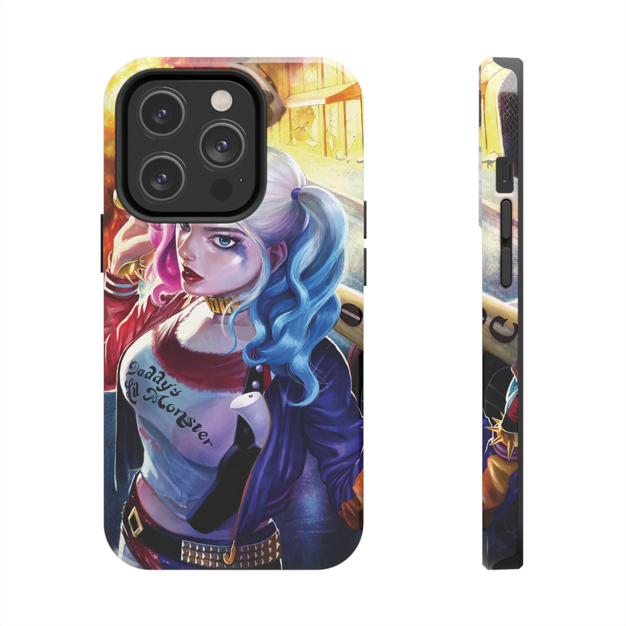Harley Quinn Tough Phone Cases, Stylish Phone Protector for Women, Anime Style Mobile Cover, Unique Gift for Gamers, Pop Culture Accessories