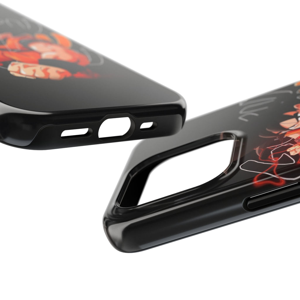 Anime Tough Phone Cases, Goku Strength Case, Durable Phone Cover, Gaming Phone Accessory, Cartoon Phone Case, Gift for Fans