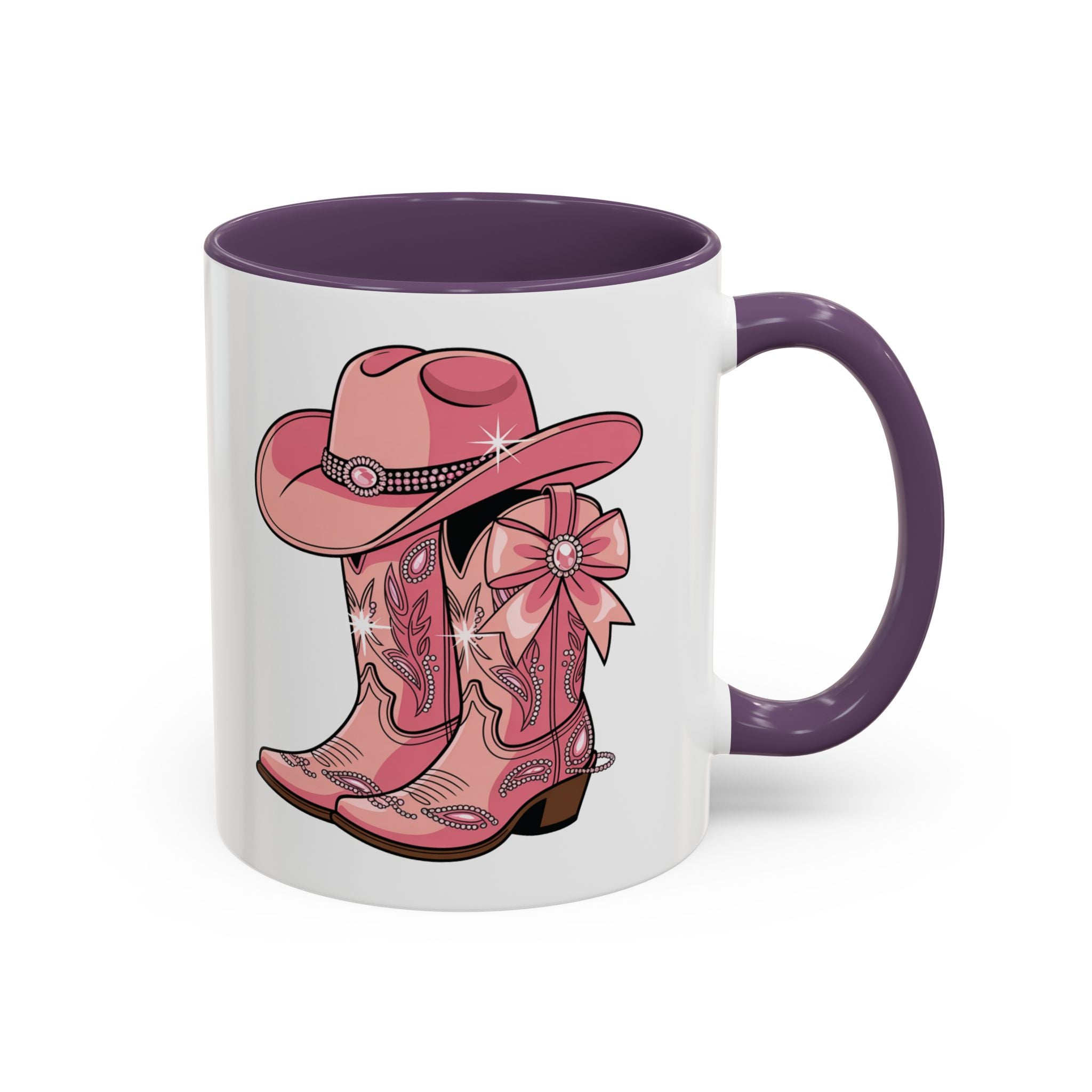 Pink Cowboy Boot Mug, Western Style Coffee Cup, Cute Gift for Ranch Lovers, Fun Kitchen Decor, Unique Cowgirl Present