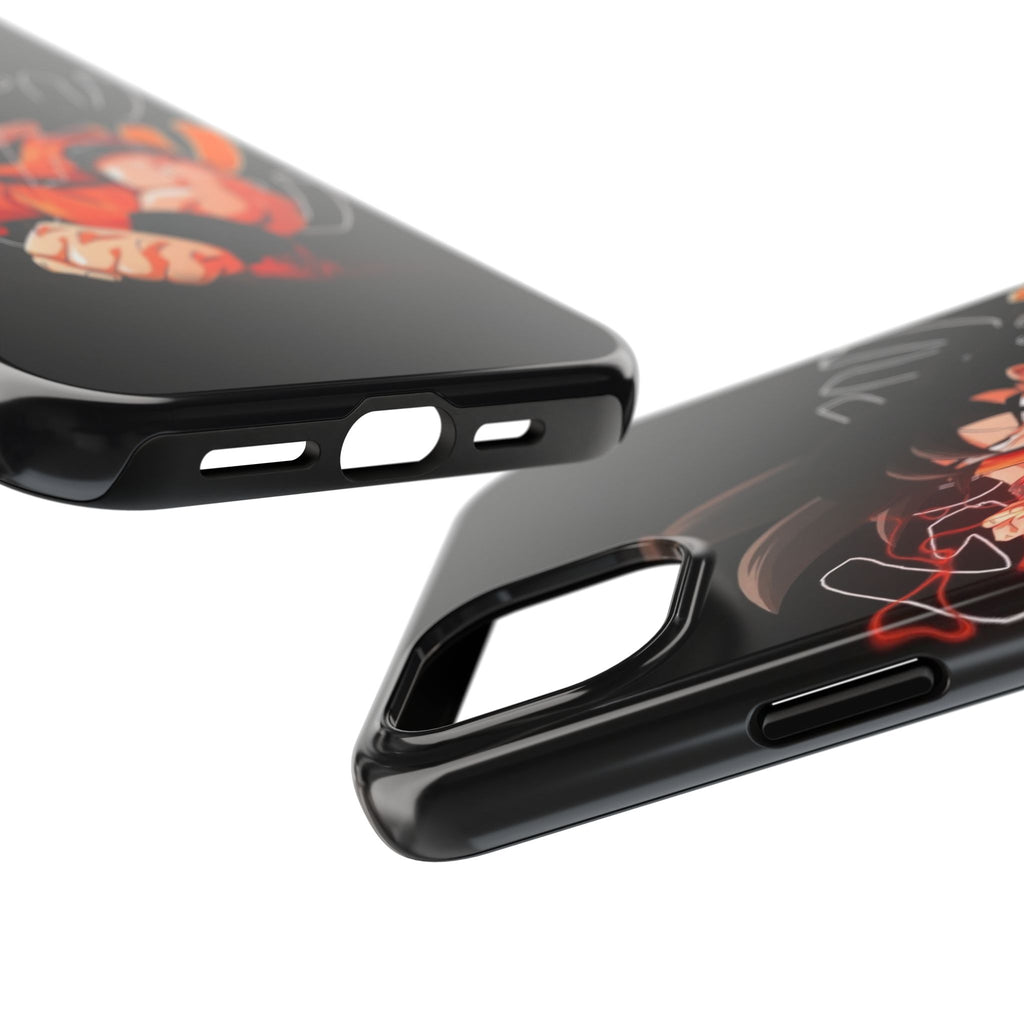 Anime Tough Phone Cases, Goku Strength Case, Durable Phone Cover, Gaming Phone Accessory, Cartoon Phone Case, Gift for Fans