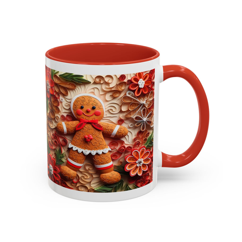 Gingerbread Christmas Coffee Mug, Festive Holiday Drinkware, Cute Gingerbread Man Mug, Winter Gift Idea, Coziness for Your Mornings