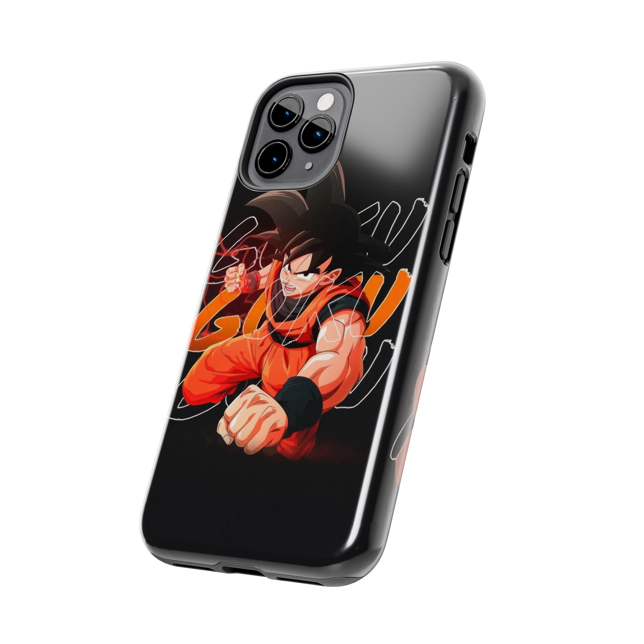 Anime Tough Phone Cases, Goku Strength Case, Durable Phone Cover, Gaming Phone Accessory, Cartoon Phone Case, Gift for Fans