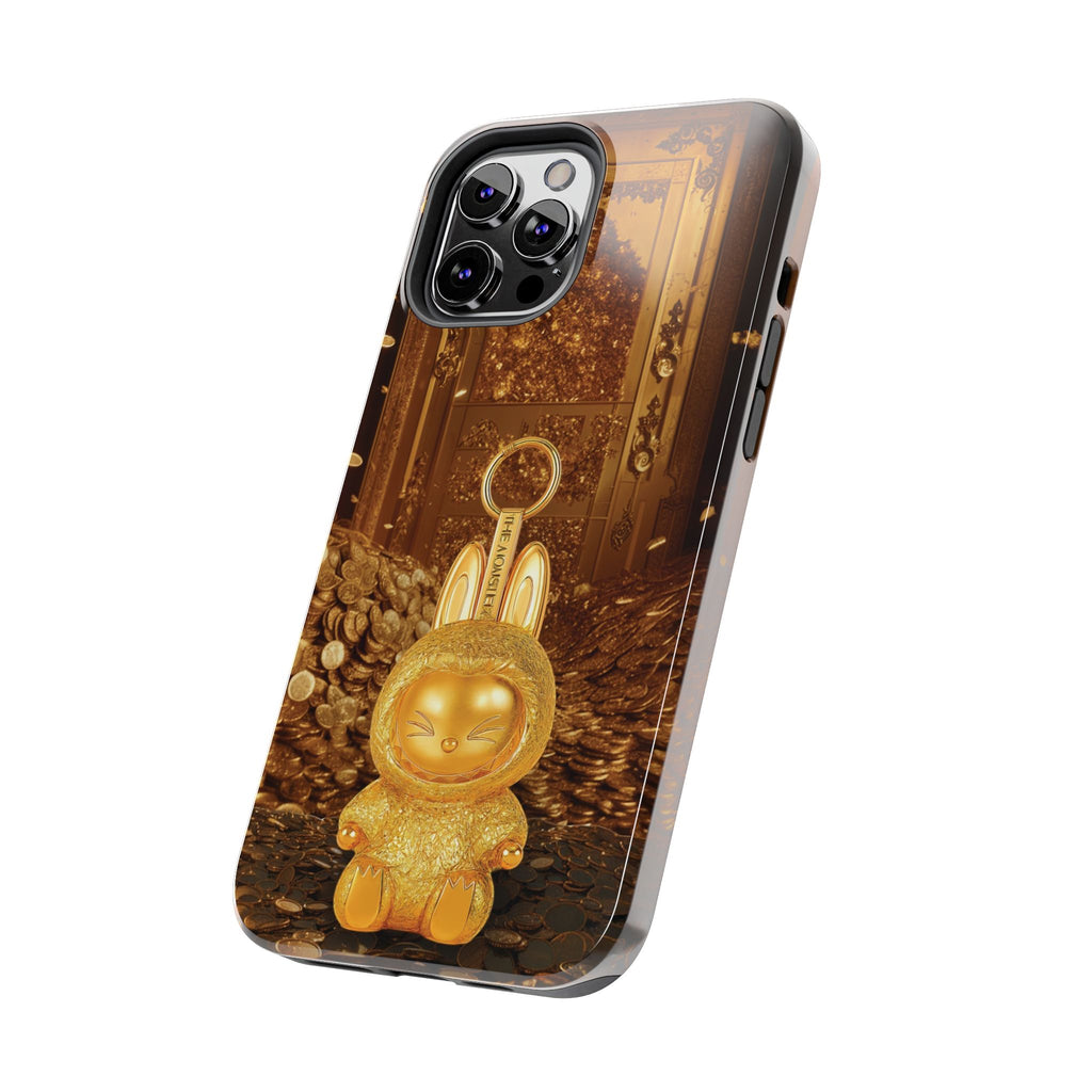 Luxurious Rabbit Phone Case, Golden Bunny Phone Cover, Tough Phone Cases, Cute Rabbit Holder, Unique Gift Idea, Stylish Mobile Protector