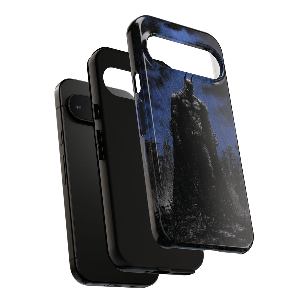 Batman Silhouette Tough Phone Case — Dark Gotham Protective Cover
