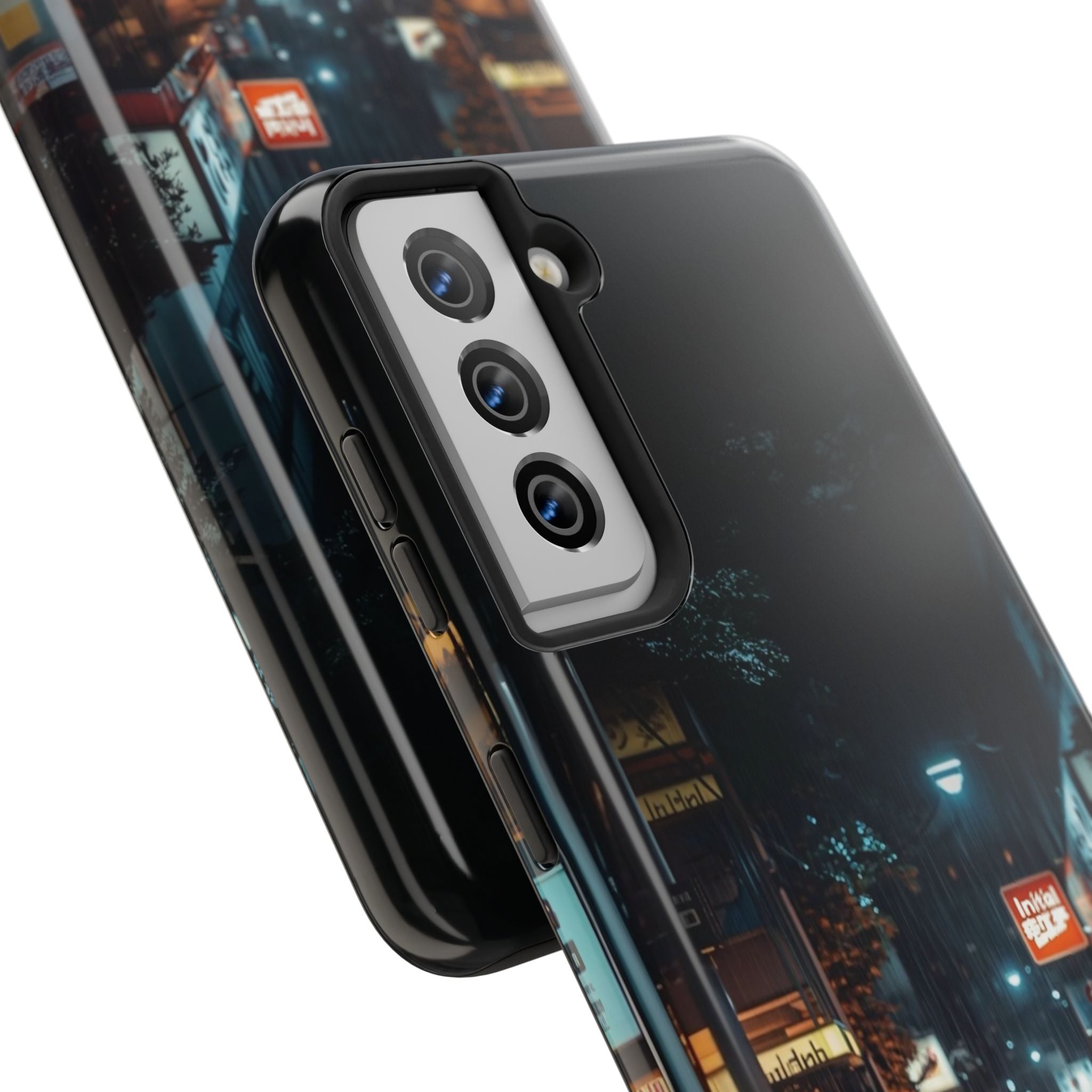 Night Cityscape Phone Cases, Urban Aesthetic Case, Tough Protection Case, Perfect Gift for Car Lovers, Ideal for Birthdays, Holidays