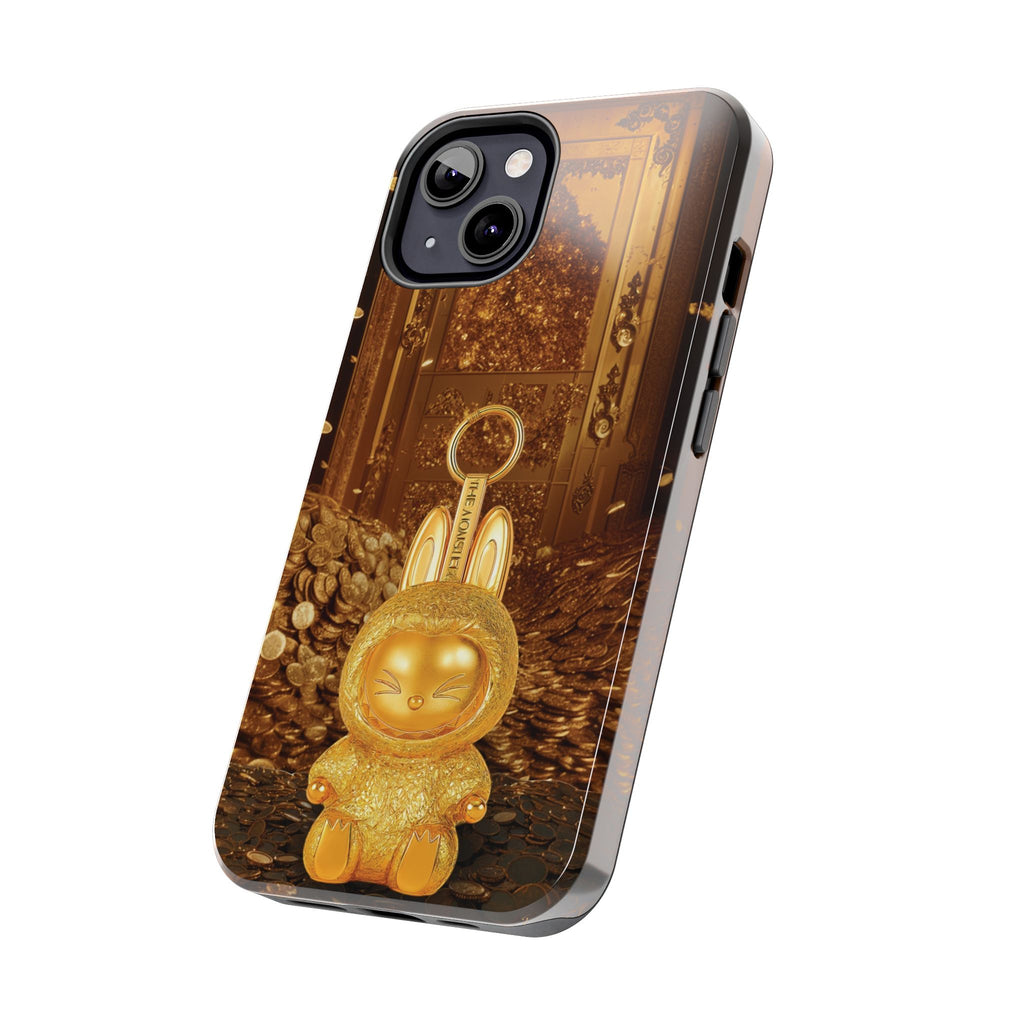 Luxurious Rabbit Phone Case, Golden Bunny Phone Cover, Tough Phone Cases, Cute Rabbit Holder, Unique Gift Idea, Stylish Mobile Protector