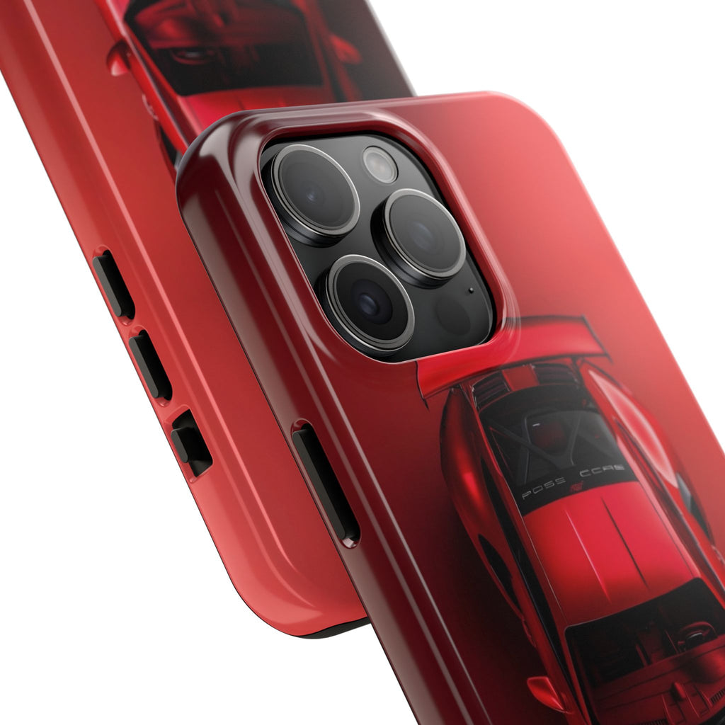 Sleek Sports Car Phone Cases for Automotive Enthusiasts, Durable Phone Covers, Car Lover Gifts, Stylish Tech Accessories, Red Racing Design
