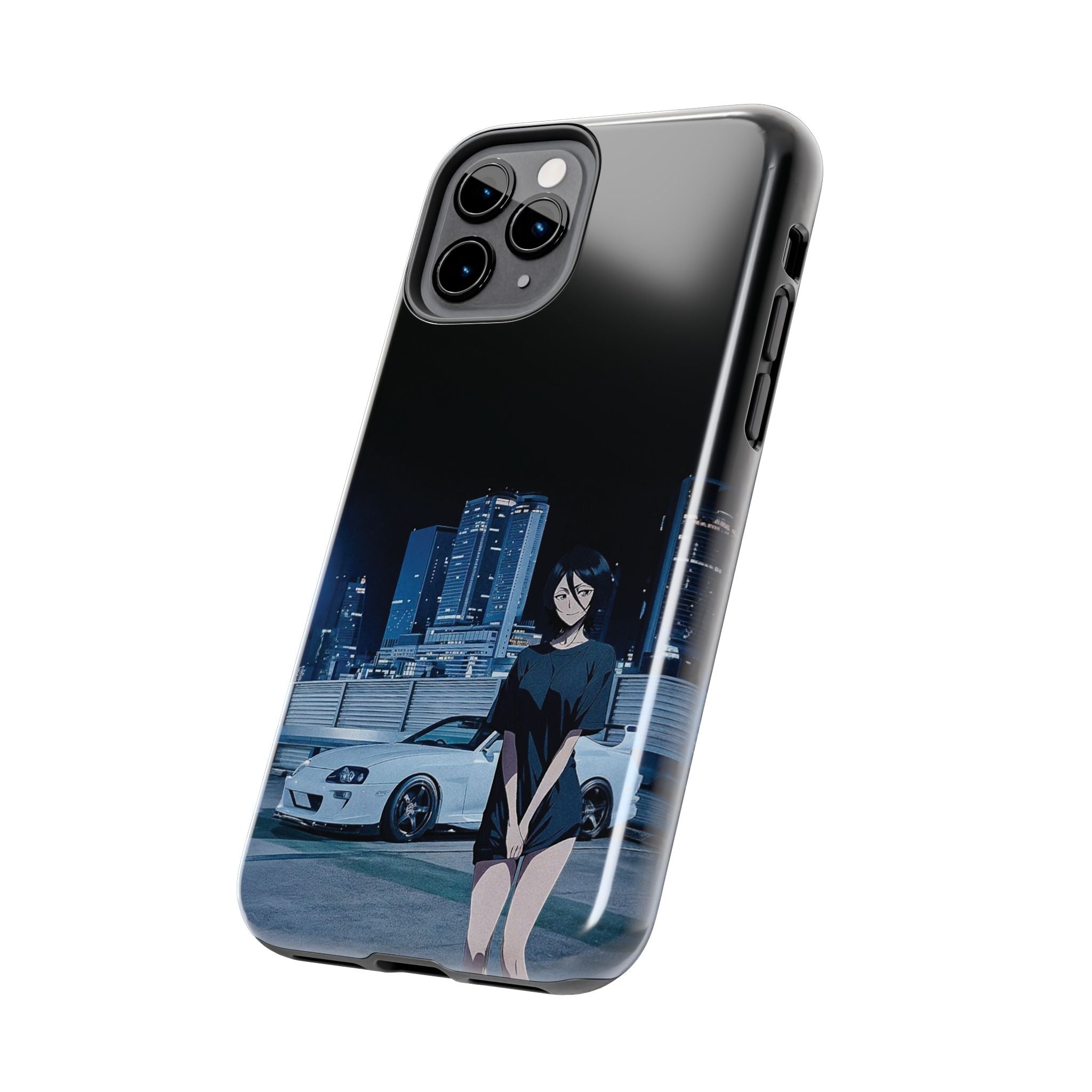 Anime-Inspired Tough Phone Case for Car Enthusiasts