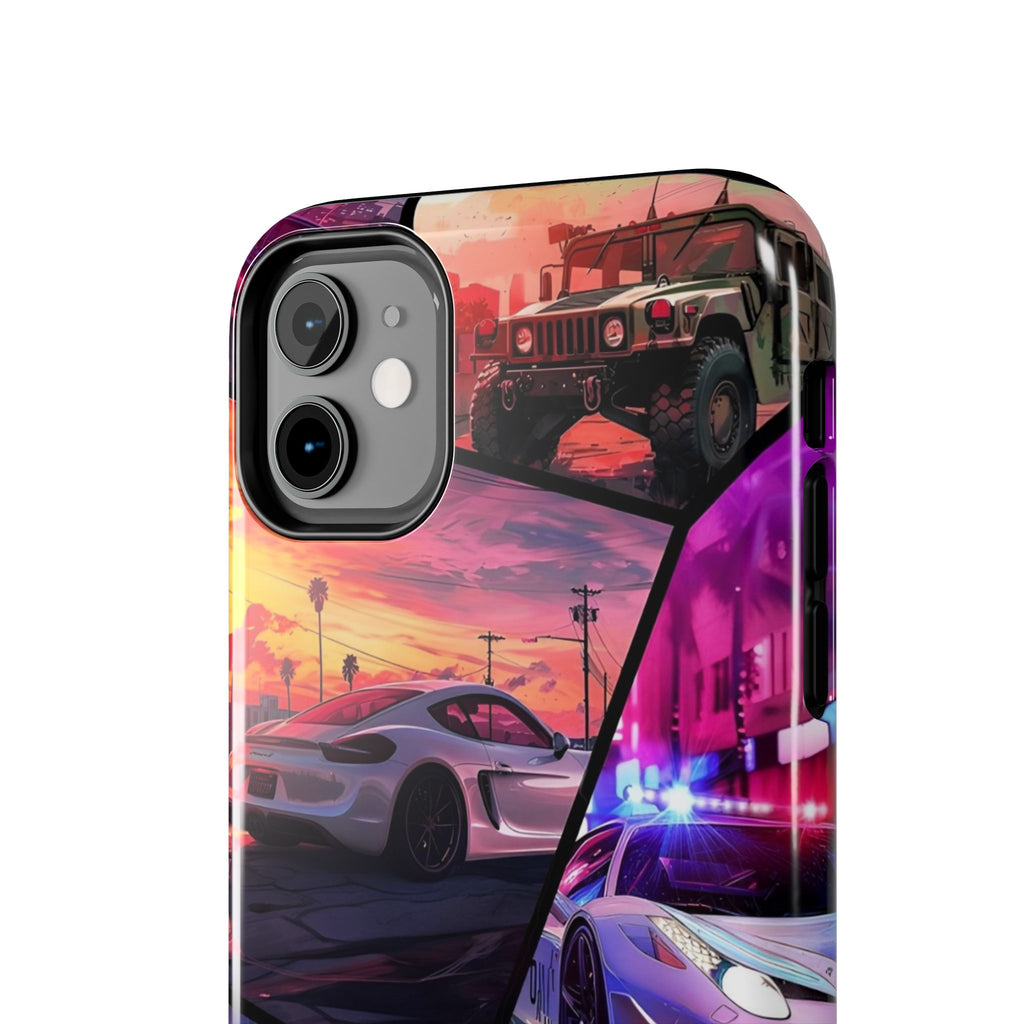 Vibrant Automotive Tough Phone Cases for Car Enthusiasts