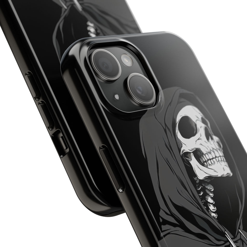 Edgy Skull Phone Cases, Protective Phone Cover, Goth Aesthetic, Halloween Decor, Unique Gift
