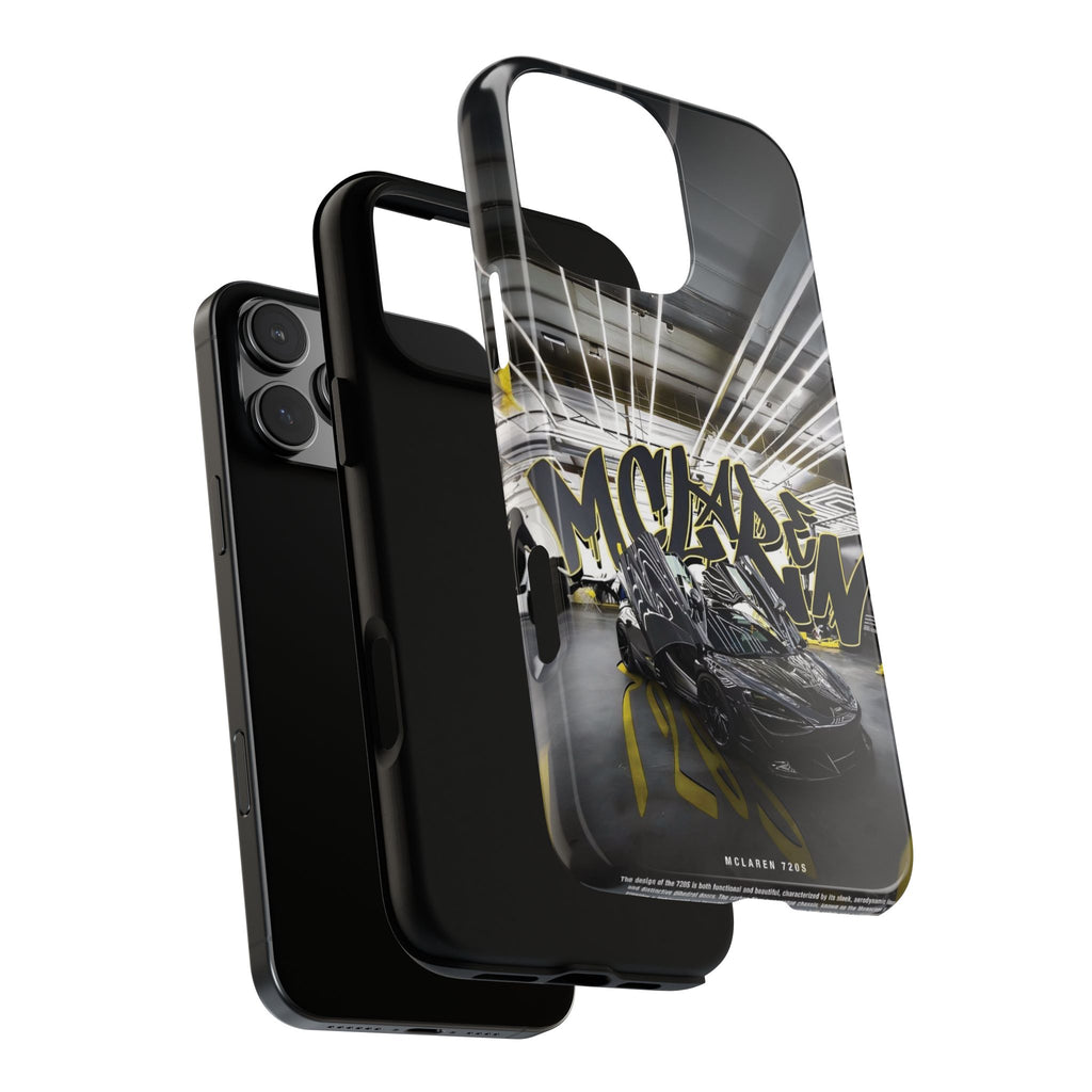 Racing Graffiti Phone Case — McLaren Sports Car Garage Design