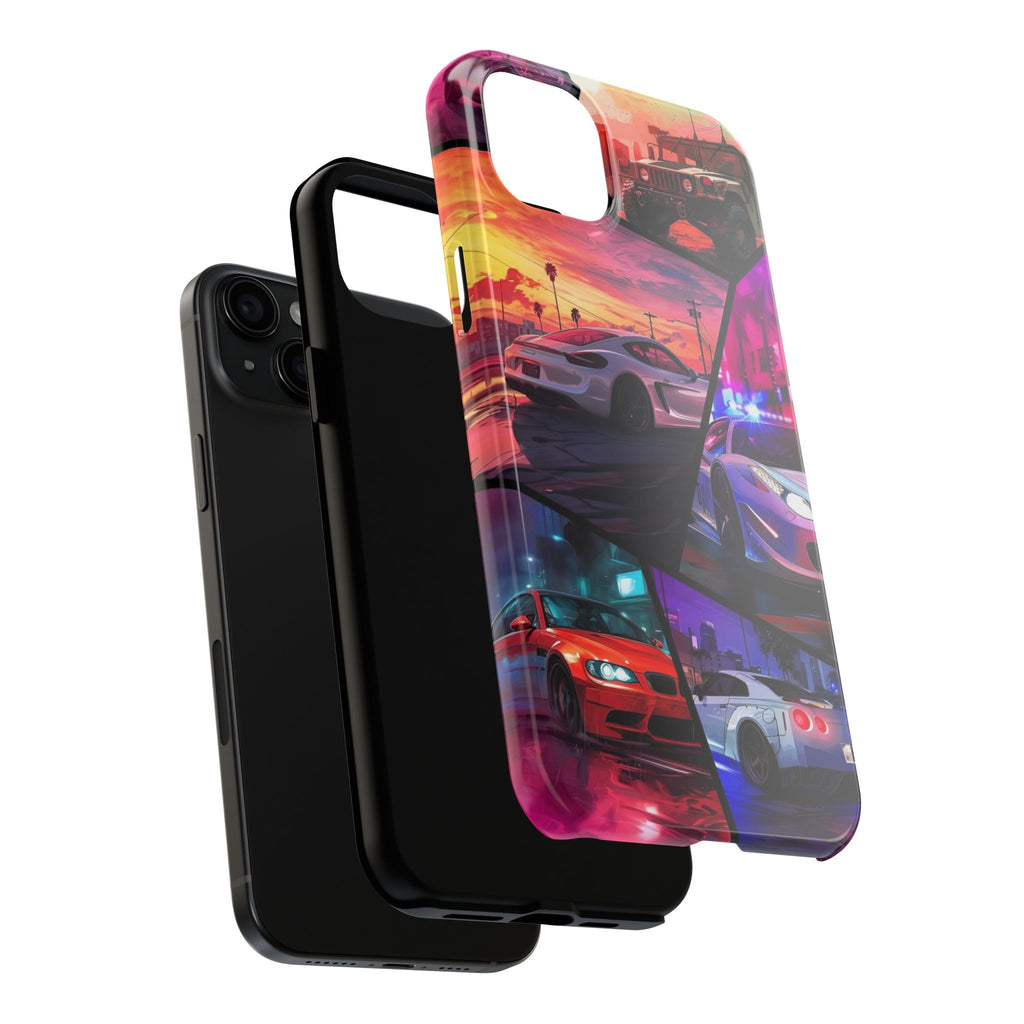 Vibrant Automotive Tough Phone Cases for Car Enthusiasts