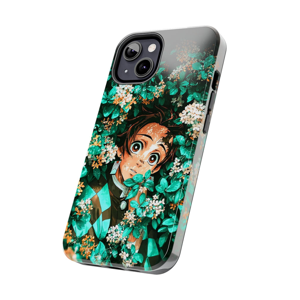 Floral Fantasy Tough Phone Cases | Trendy Phone Cover | Unique Gift for Nature Lovers | Durable Protection | Anime-Inspired Design