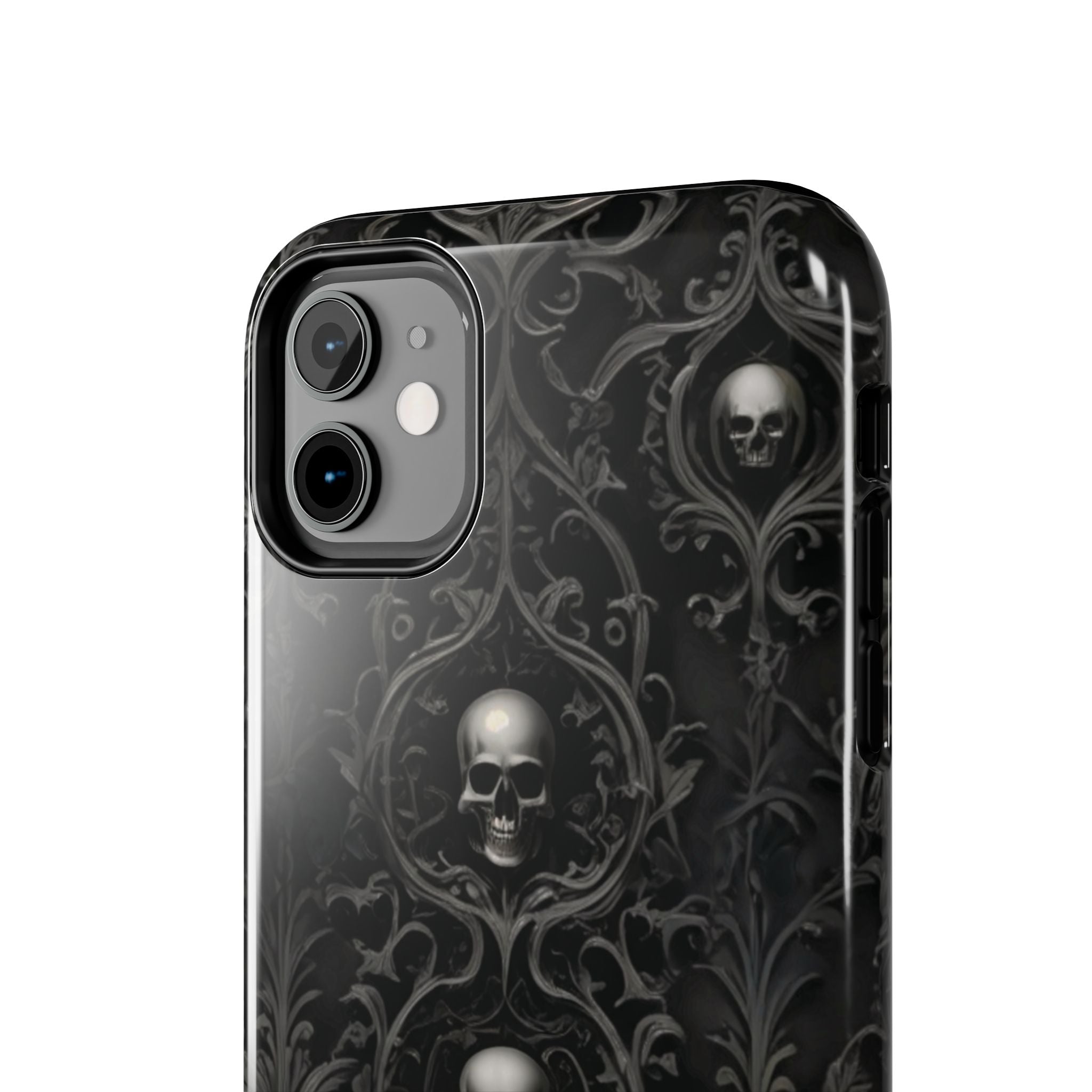 Gothic Skull Phone Cases - Tough Protection, Unique Gift for Halloween, Dark Aesthetic Accessory for Men and Women, Trendy Phone Cover