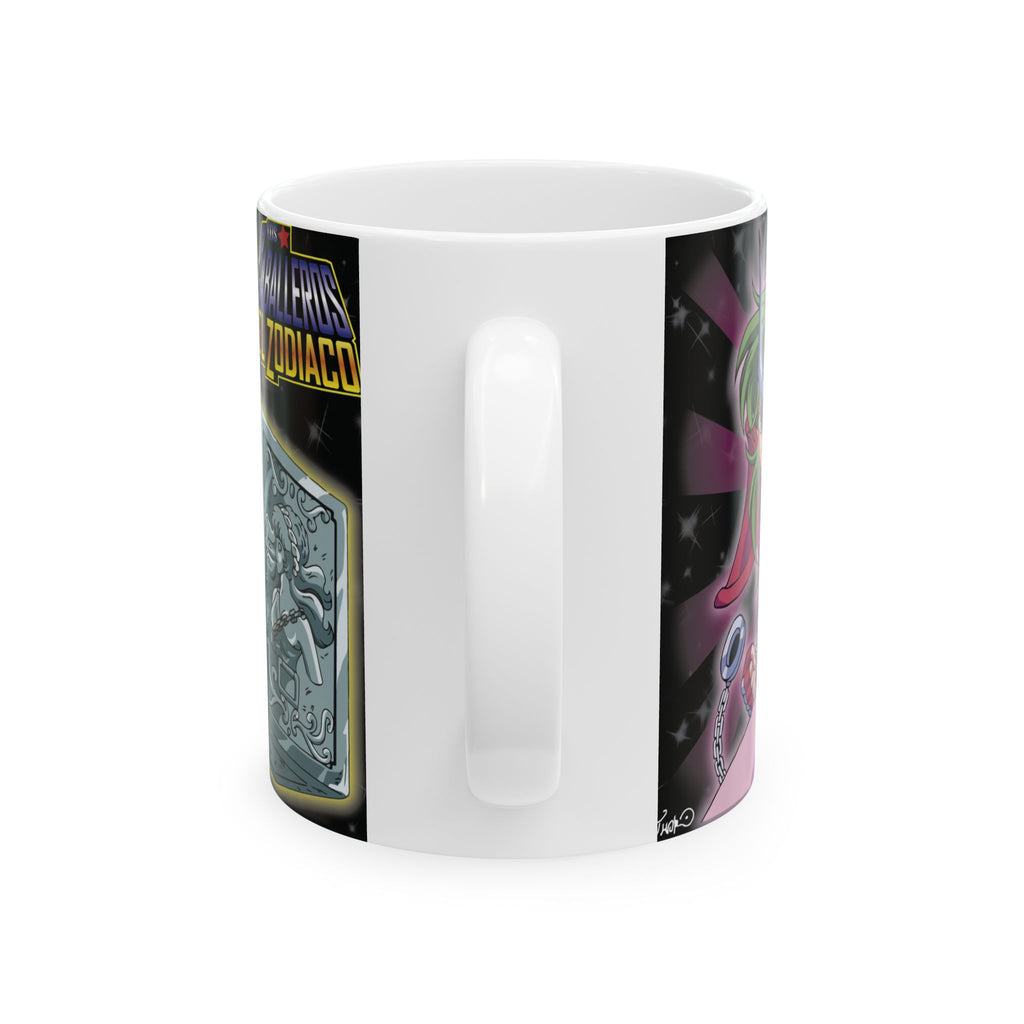 Shun Anime Character Ceramic Mug (11oz/15oz) – Pink Mecha Design