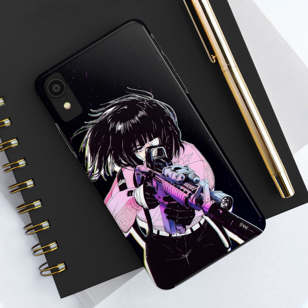 Anime-Style Tough Phone Cases with Edgy Designs, Perfect for Gamers, Cyberpunk Lovers, Gifts for Birthdays, Holidays, and Cosplay