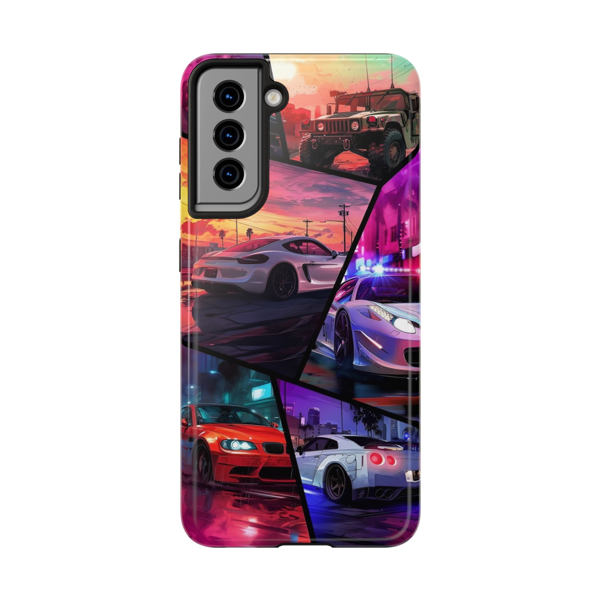 Vibrant Automotive Tough Phone Cases for Car Enthusiasts
