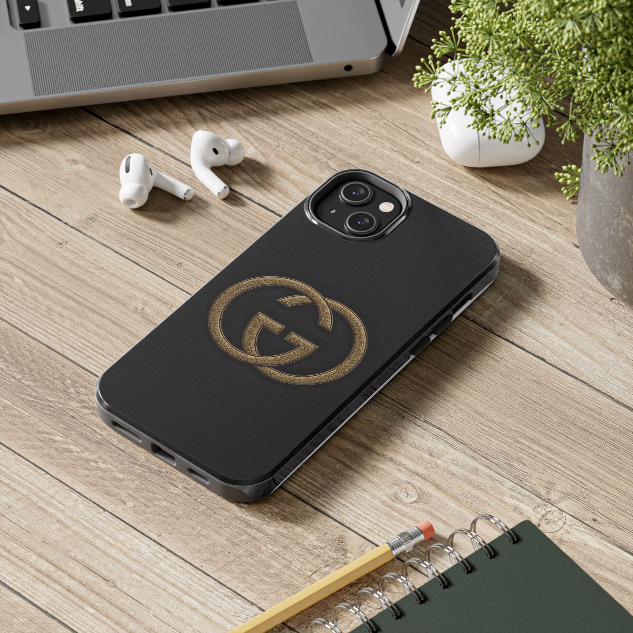 Stylish Tough Phone Cases with Elegant Logo, Durable Protection, Fashion Accessory, Smartphone Cases, Gift for Her or Him