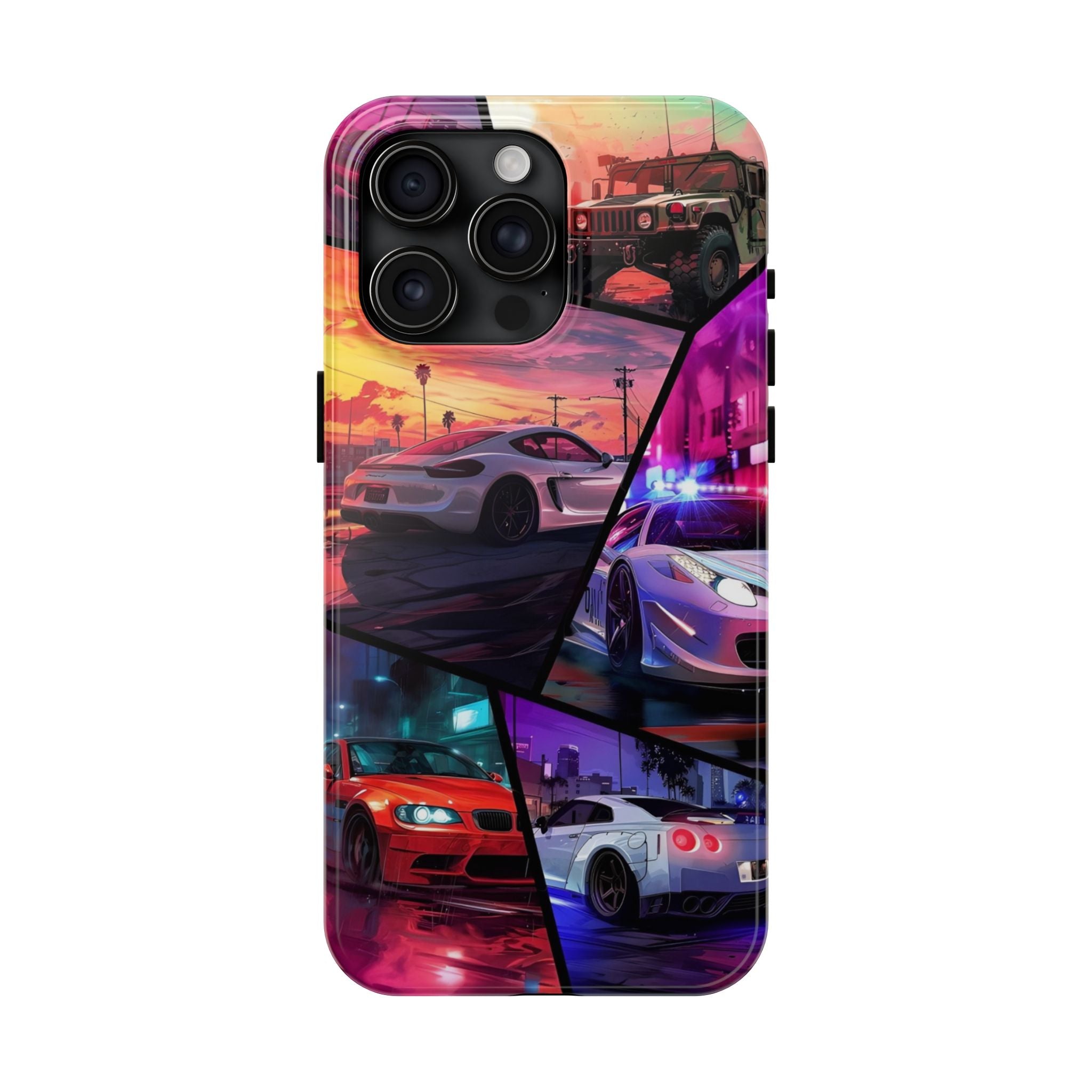 Vibrant Automotive Tough Phone Cases for Car Enthusiasts
