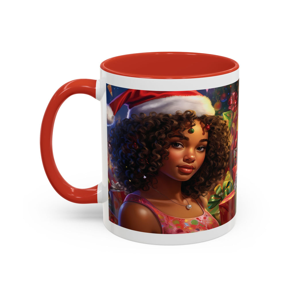 Festive Holiday Coffee Mug, Christmas Gift Mug, Colorful Accent Mug, Cozy Winter Decor, Unique Holiday Drinkware