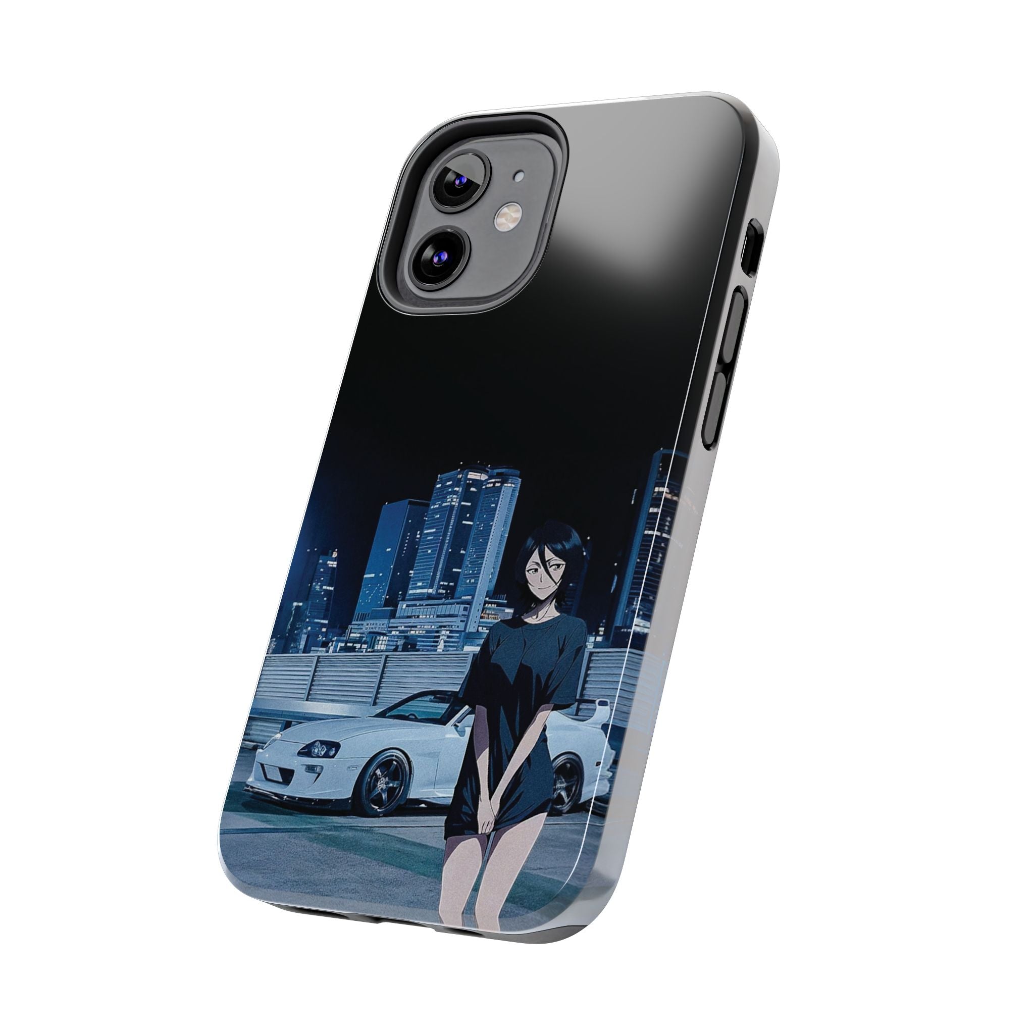 Anime-Inspired Tough Phone Case for Car Enthusiasts