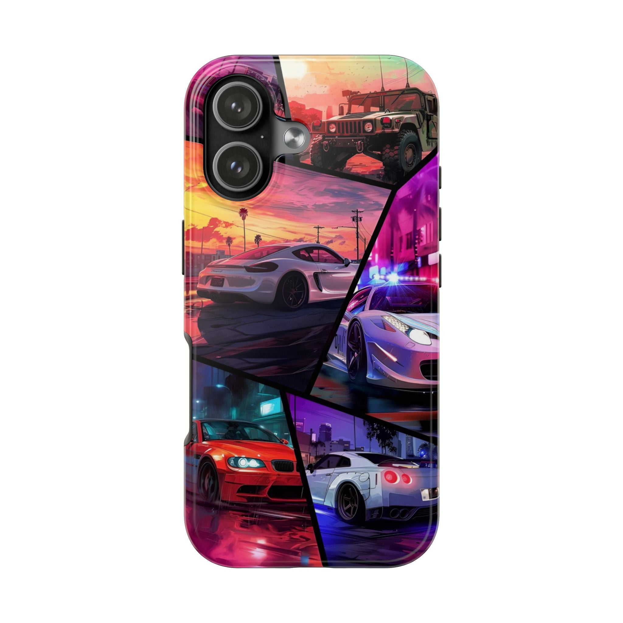 Vibrant Automotive Tough Phone Cases for Car Enthusiasts