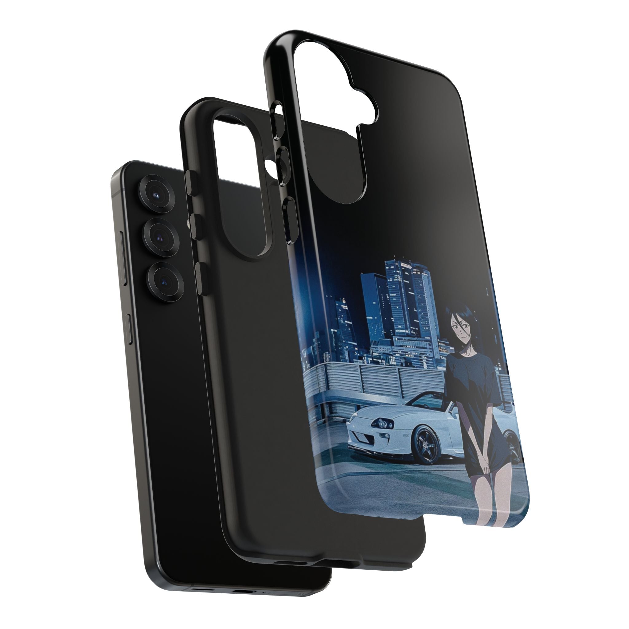 Anime-Inspired Tough Phone Case for Car Enthusiasts