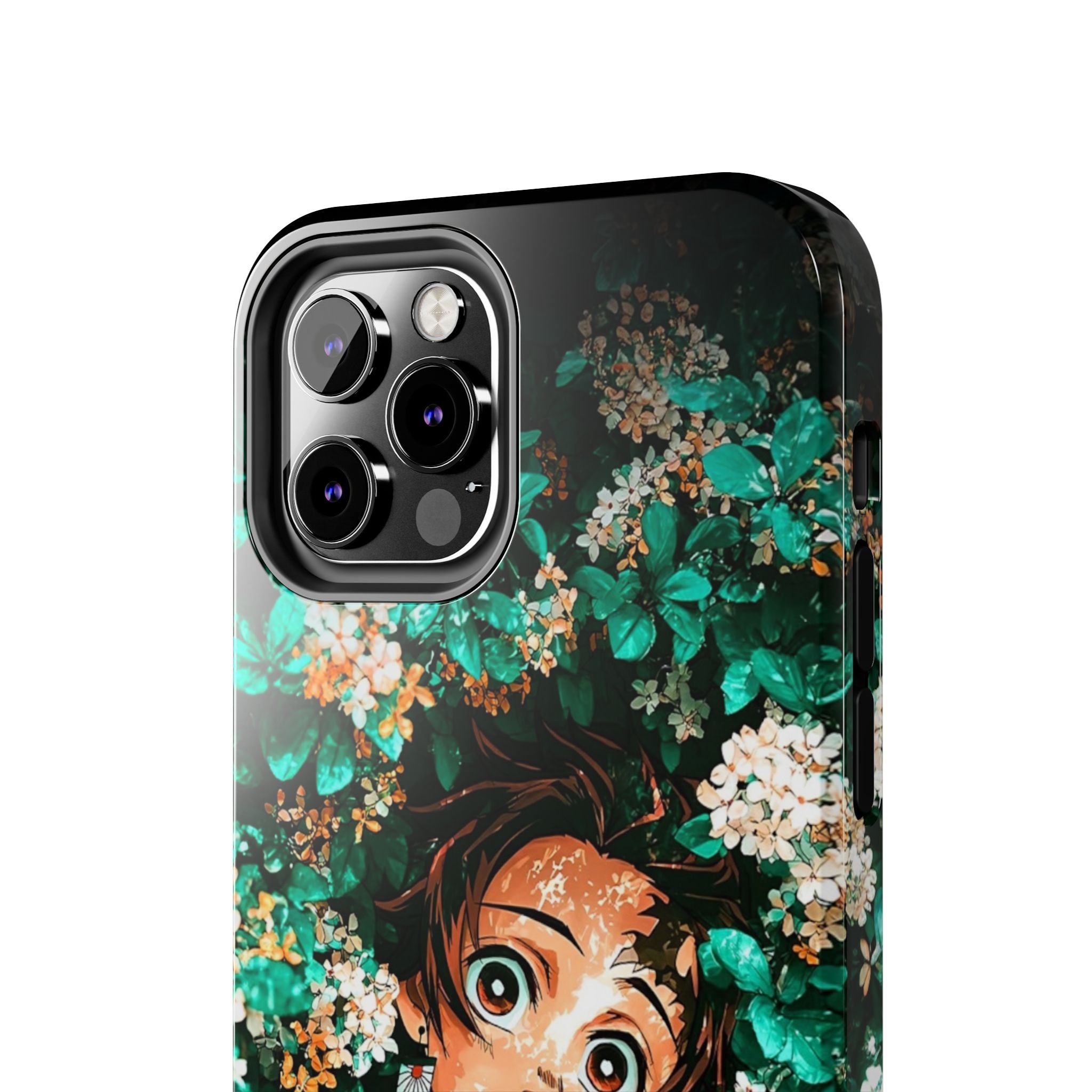 Floral Fantasy Tough Phone Cases | Trendy Phone Cover | Unique Gift for Nature Lovers | Durable Protection | Anime-Inspired Design