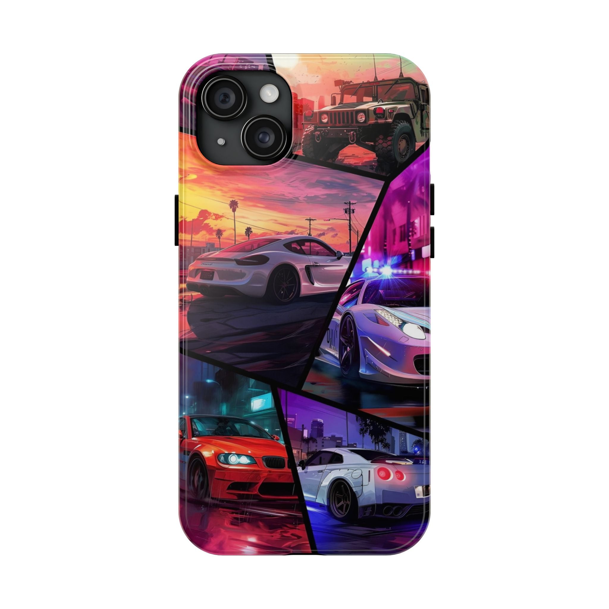 Vibrant Automotive Tough Phone Cases for Car Enthusiasts