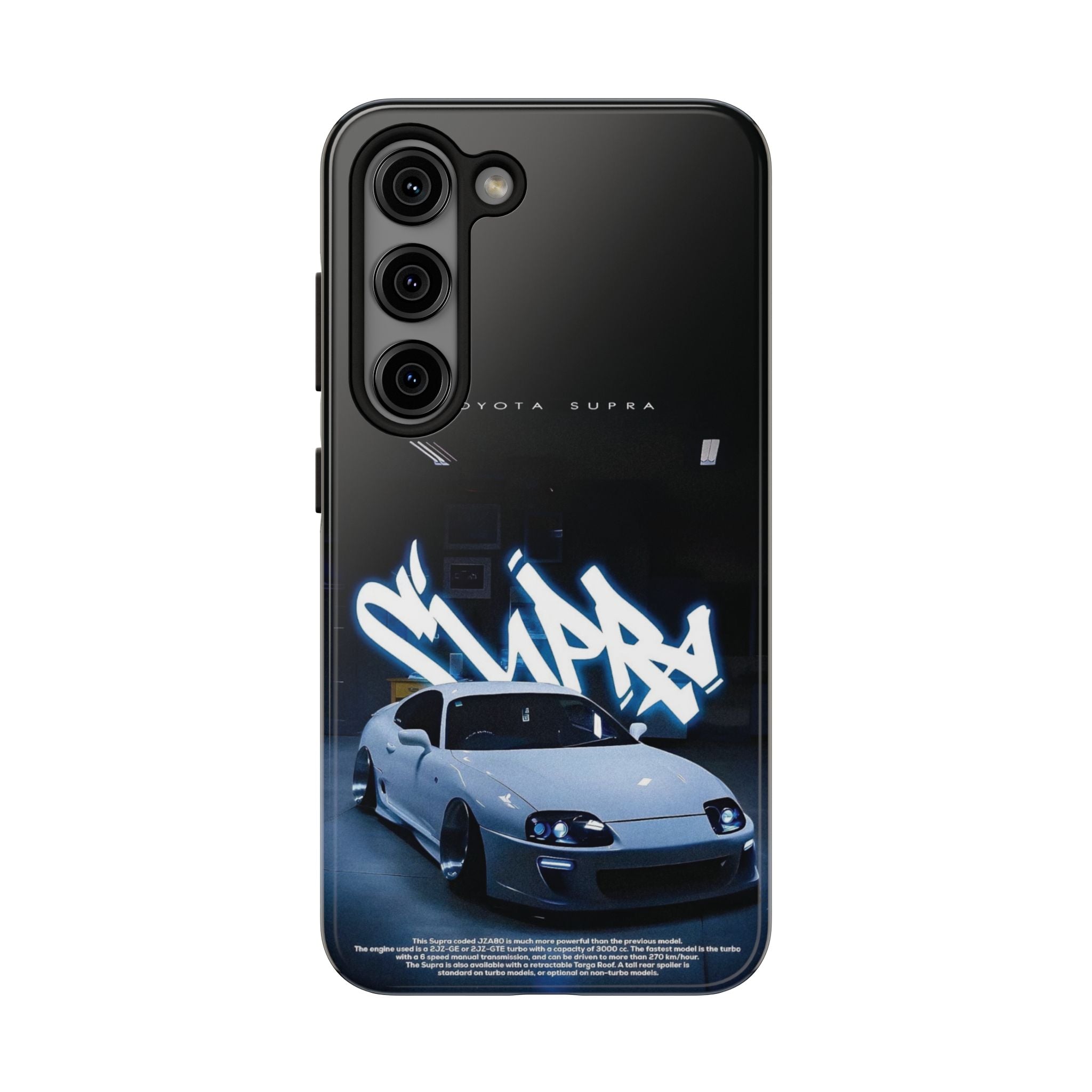 Toyota Supra Graffiti Phone Case - Tough & Stylish Protection for Car Enthusiasts