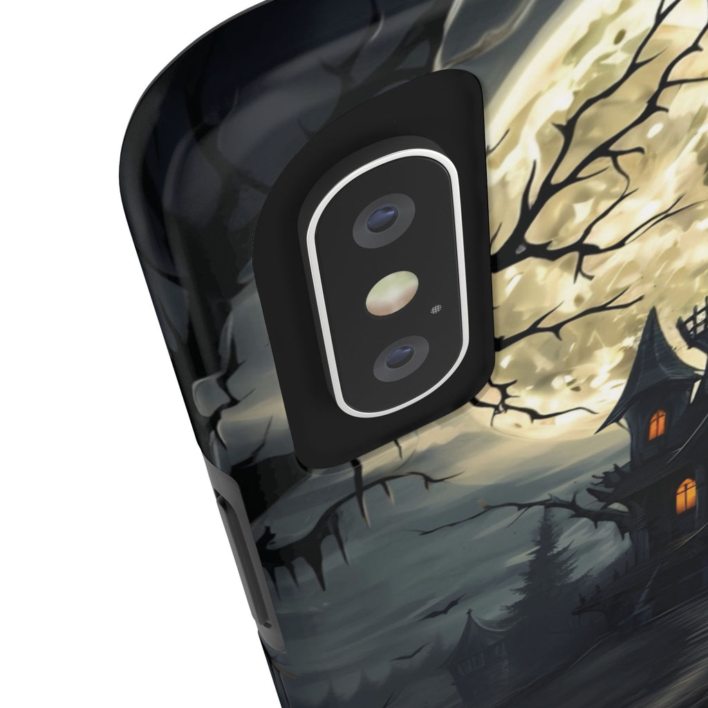 Halloween Haunted House Phone Cases, Tough Cases for Spooky Vibes, Gifts for Halloween Lovers, Ghostly Decor, Fall Accessories