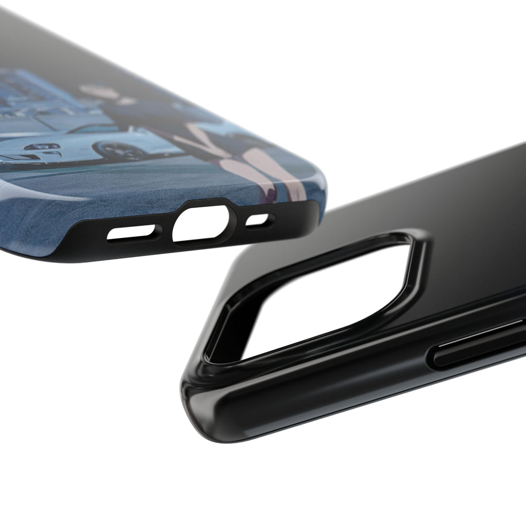 Anime-Inspired Tough Phone Case for Car Enthusiasts