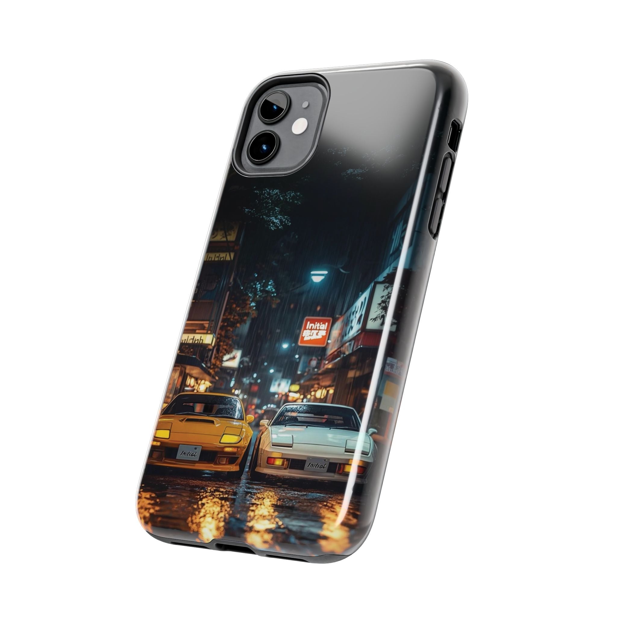 Night Cityscape Phone Cases, Urban Aesthetic Case, Tough Protection Case, Perfect Gift for Car Lovers, Ideal for Birthdays, Holidays