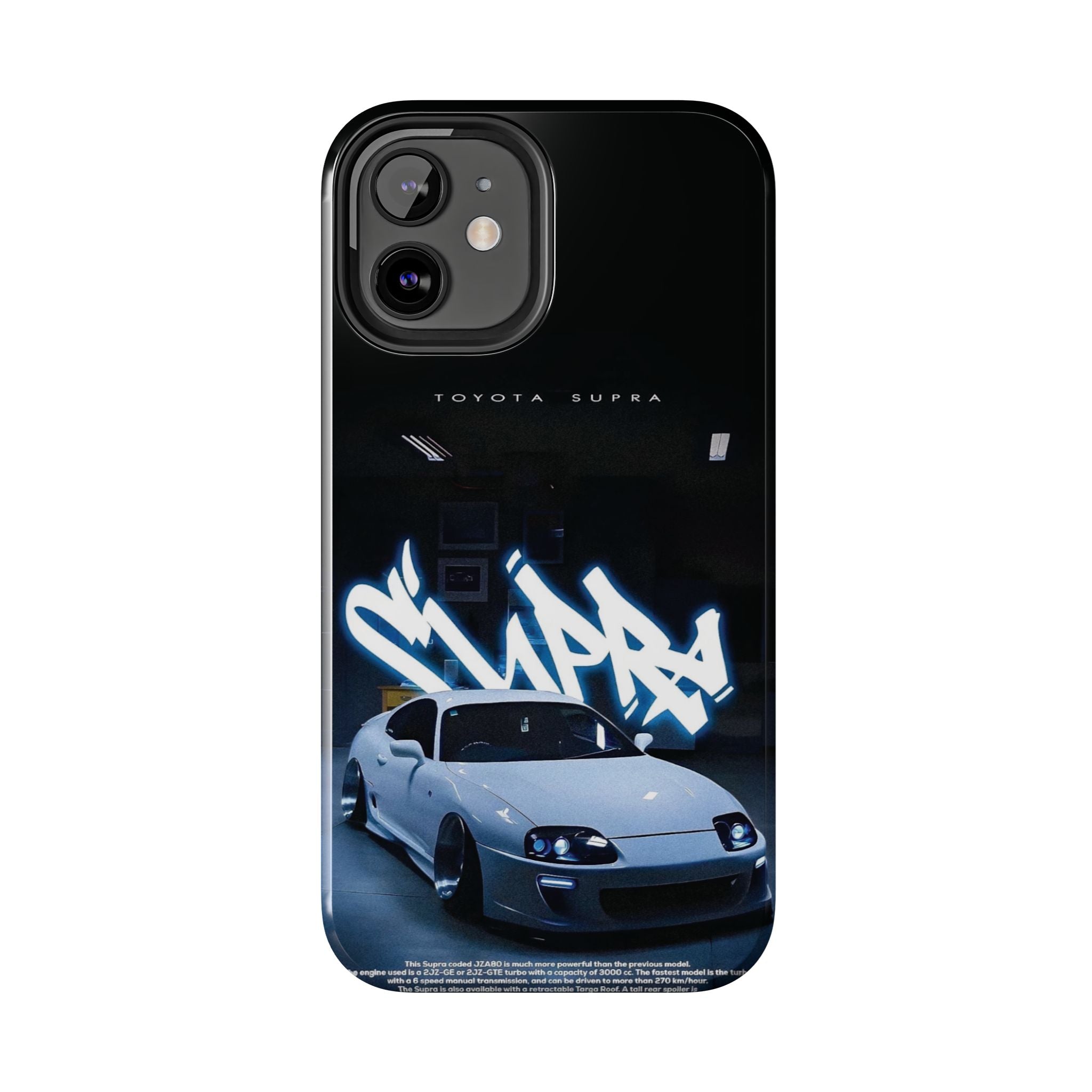 Toyota Supra Graffiti Phone Case - Tough & Stylish Protection for Car Enthusiasts