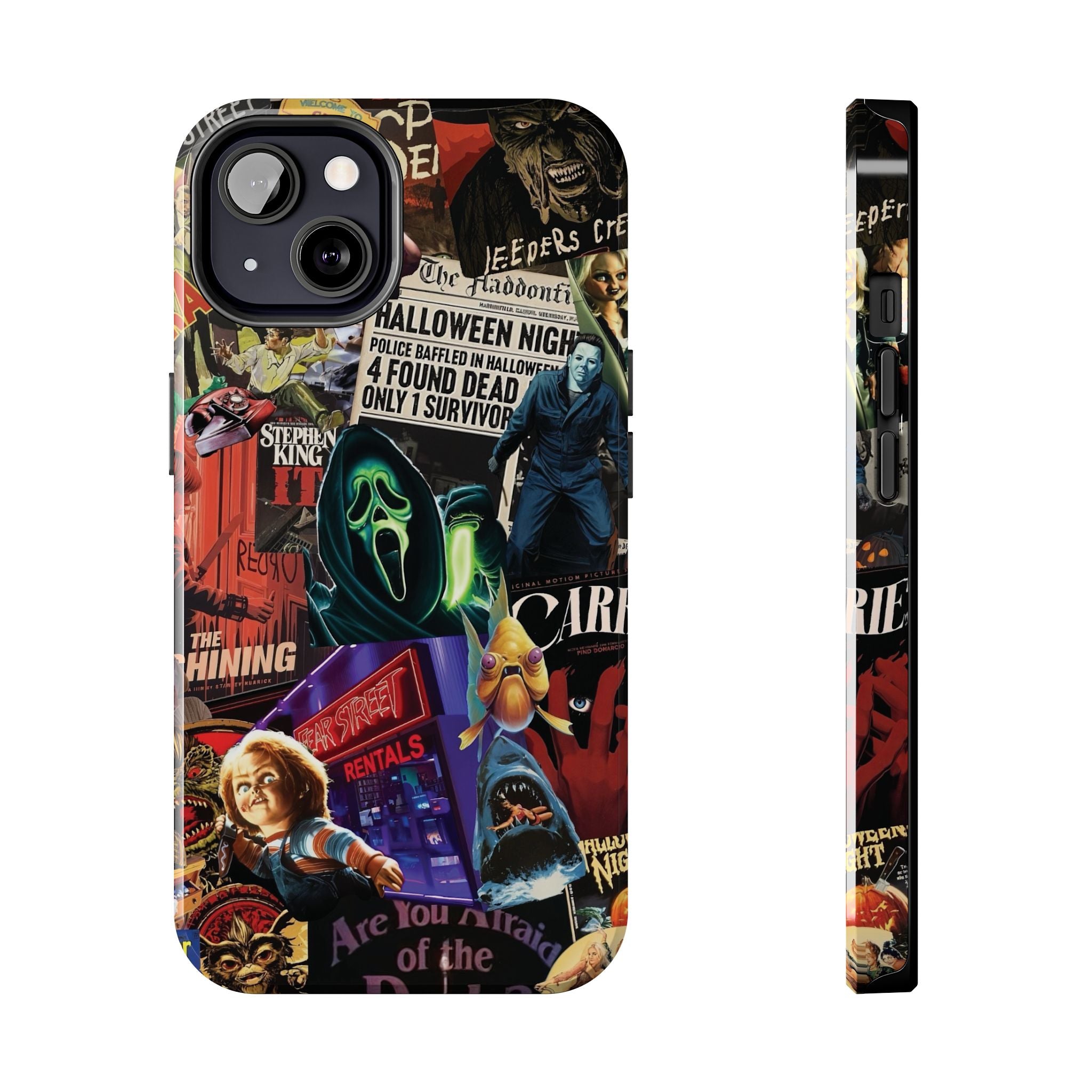 Spooky Horror Movie Phone Case | Tough Phone Cases for Horror Lovers, Halloween Gifts, Unique Accessories, Movie Night Essentials, [...]