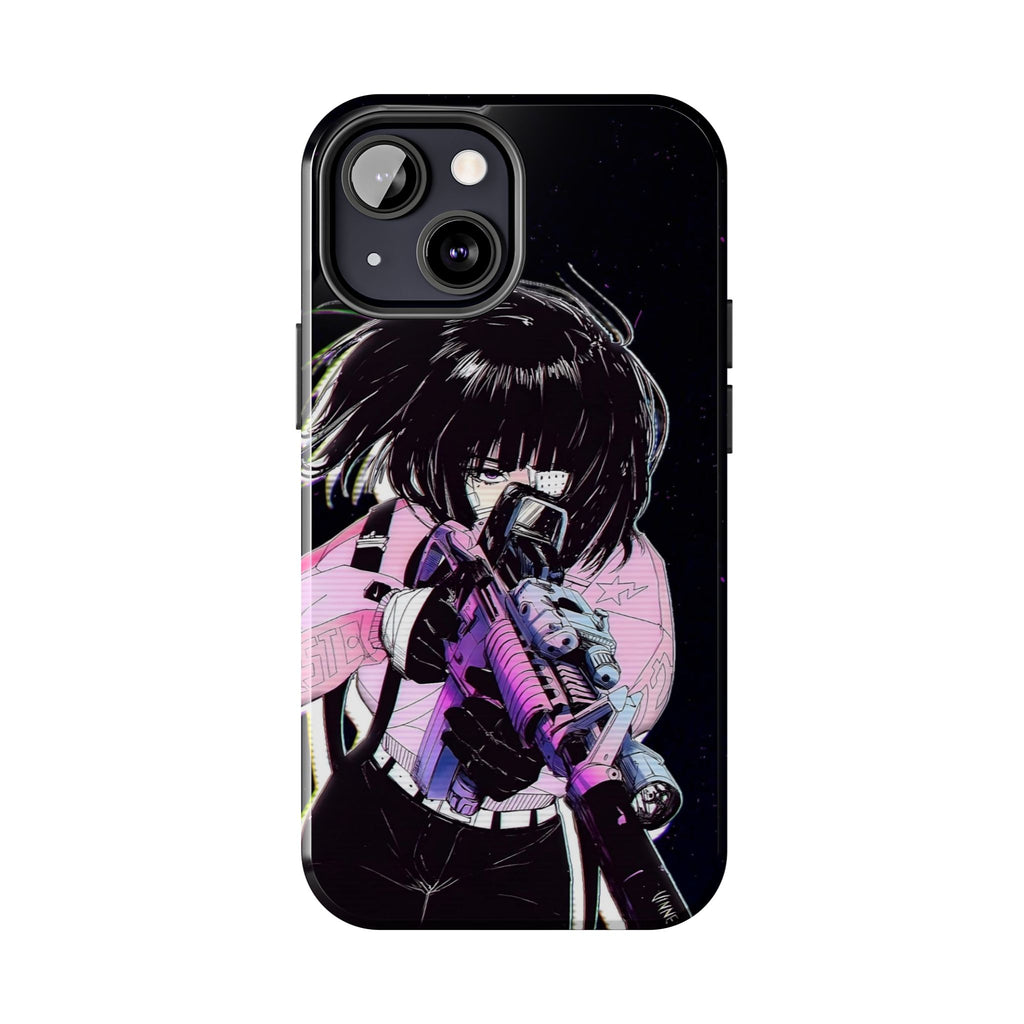 Anime-Style Tough Phone Cases with Edgy Designs, Perfect for Gamers, Cyberpunk Lovers, Gifts for Birthdays, Holidays, and Cosplay