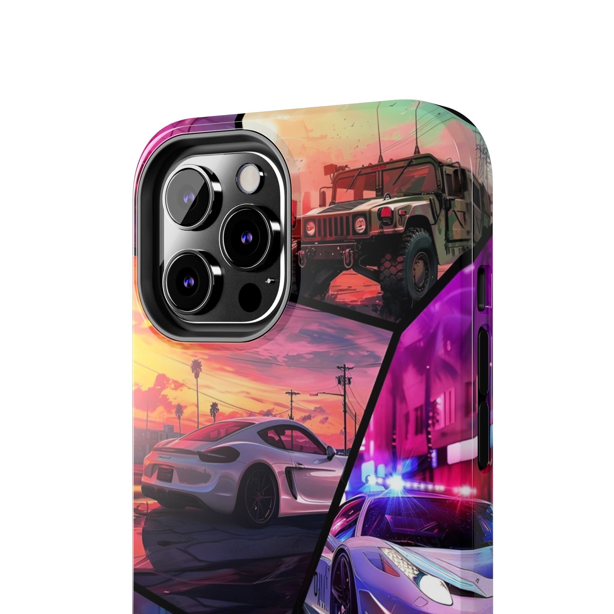 Vibrant Automotive Tough Phone Cases for Car Enthusiasts
