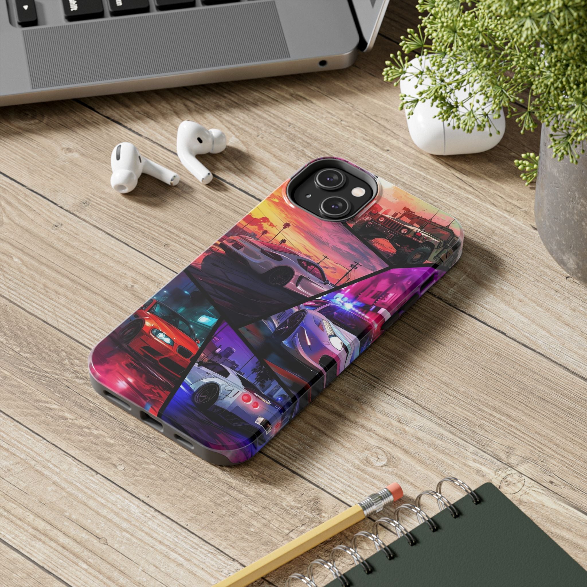 Vibrant Automotive Tough Phone Cases for Car Enthusiasts
