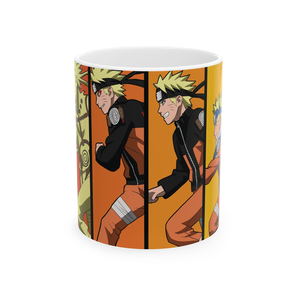 Naruto Evolution Ceramic Mug — Anime Ninja Transformations (11oz, 15oz)