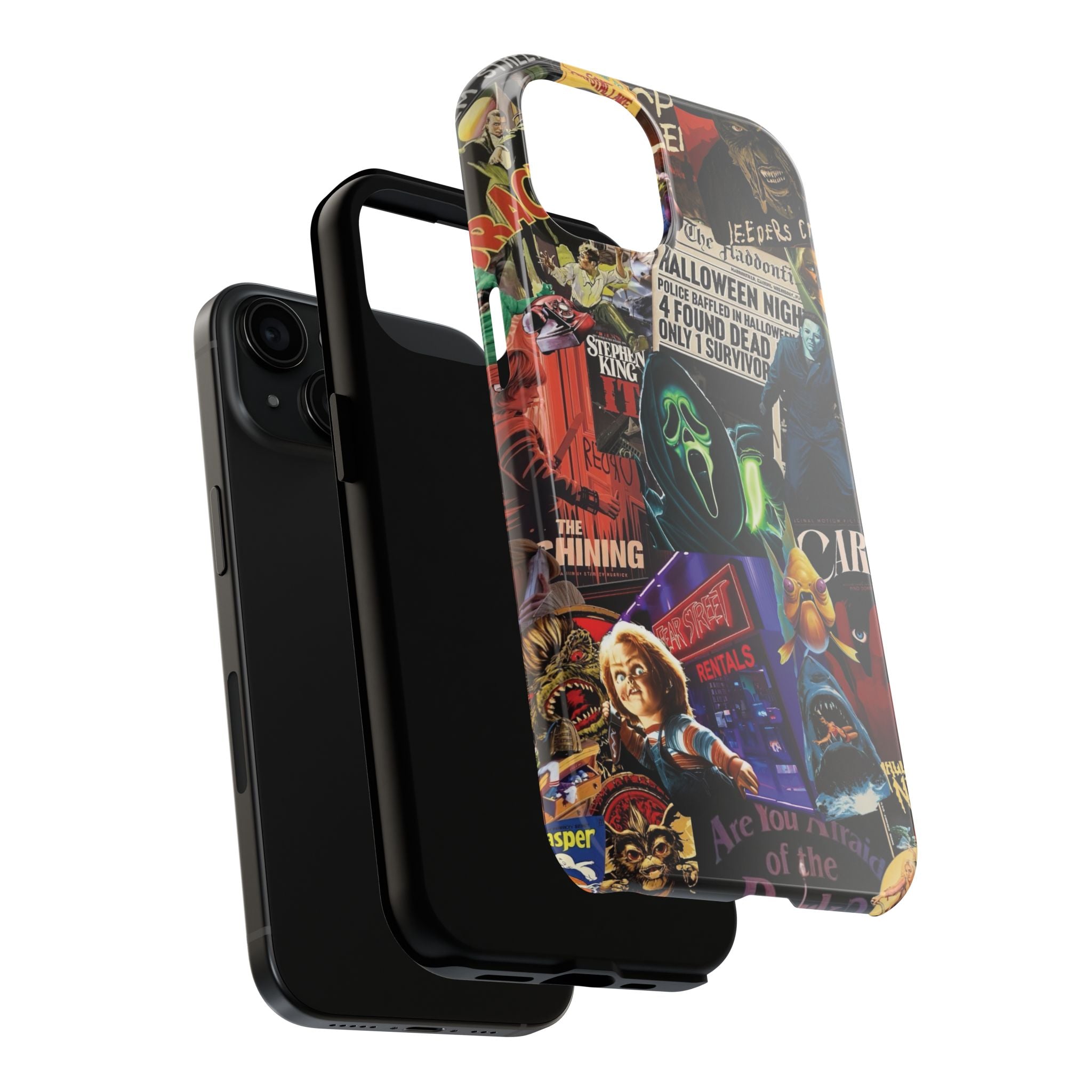 Spooky Horror Movie Phone Case | Tough Phone Cases for Horror Lovers, Halloween Gifts, Unique Accessories, Movie Night Essentials, [...]