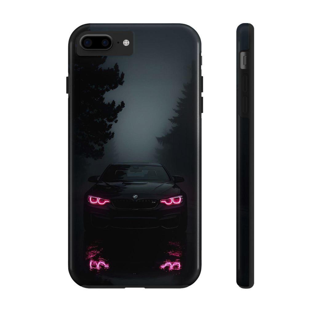 Tough Phone Case with Neon Car Design, Durable Smartphone Cover, Gift for Car Enthusiasts, Unique Accessory for Him, Perfect for Birthdays