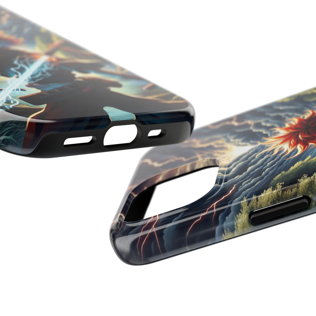 Epic Adventure Tough Phone Cases, Anime, Lightning Design, Durable Cover, Gift for Gamers, Festival Essential