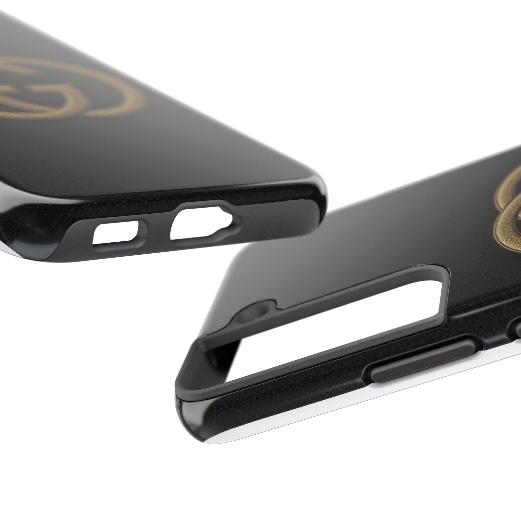 Stylish Tough Phone Cases with Elegant Logo, Durable Protection, Fashion Accessory, Smartphone Cases, Gift for Her or Him