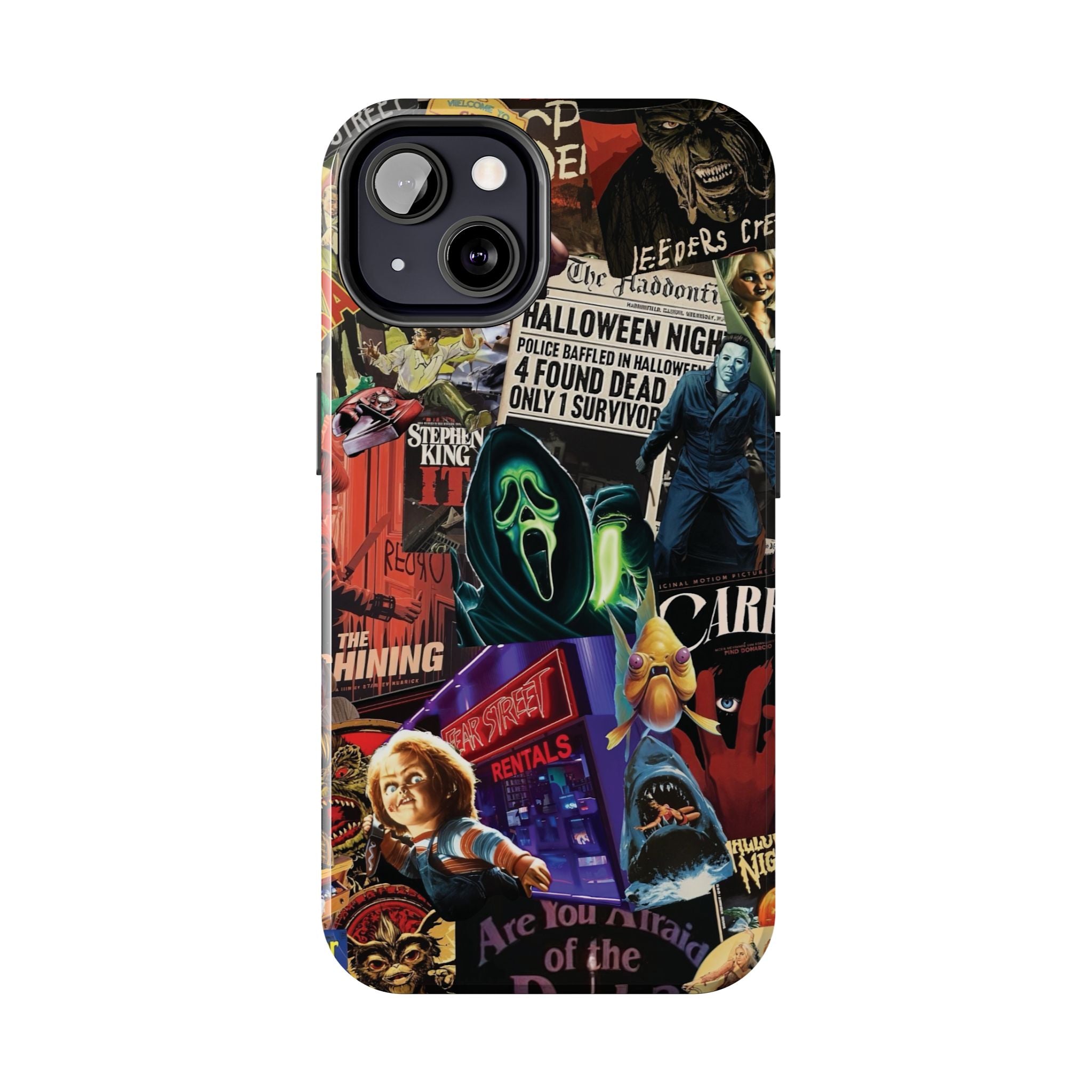 Spooky Horror Movie Phone Case | Tough Phone Cases for Horror Lovers, Halloween Gifts, Unique Accessories, Movie Night Essentials, [...]