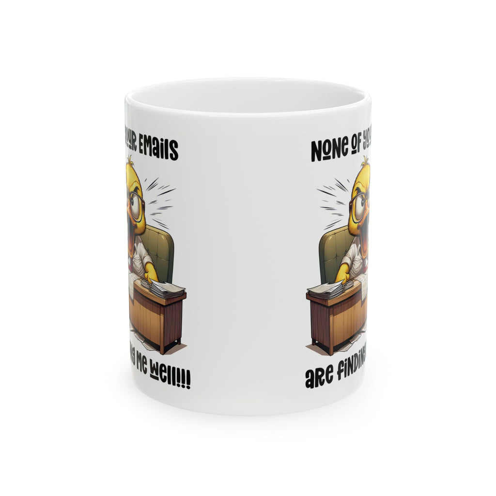 Funny Ceramic Mug for Office Humor, Coffee Lover Gift, Work Motivation Mug, Unique Desk Decor, Novelty Gift 11oz/15oz