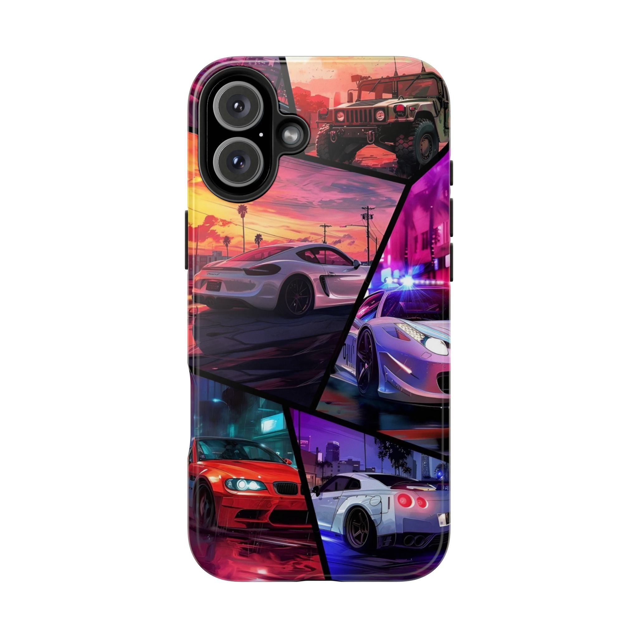 Vibrant Automotive Tough Phone Cases for Car Enthusiasts